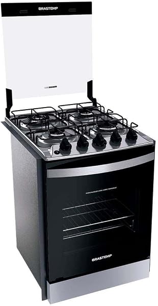Fogão de Embutir Brastemp 4 Bocas Byo4ebr Inox